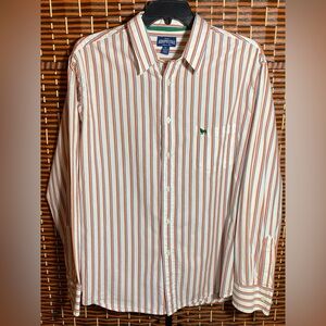 Aéropostale Men’s Striped Button-Down Shirt | XL | 100% Cotton | Like New